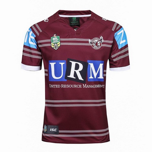 Camiseta Manly Sea Eagles 1ª 2017-2018 Rojo